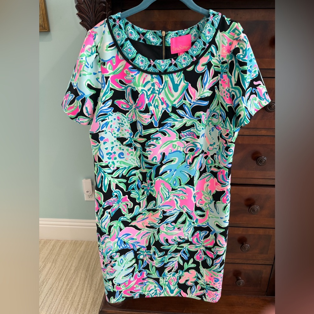 Lilly Pulitzer Tamaya Onyx Let’s Get Wild Dress, XL
